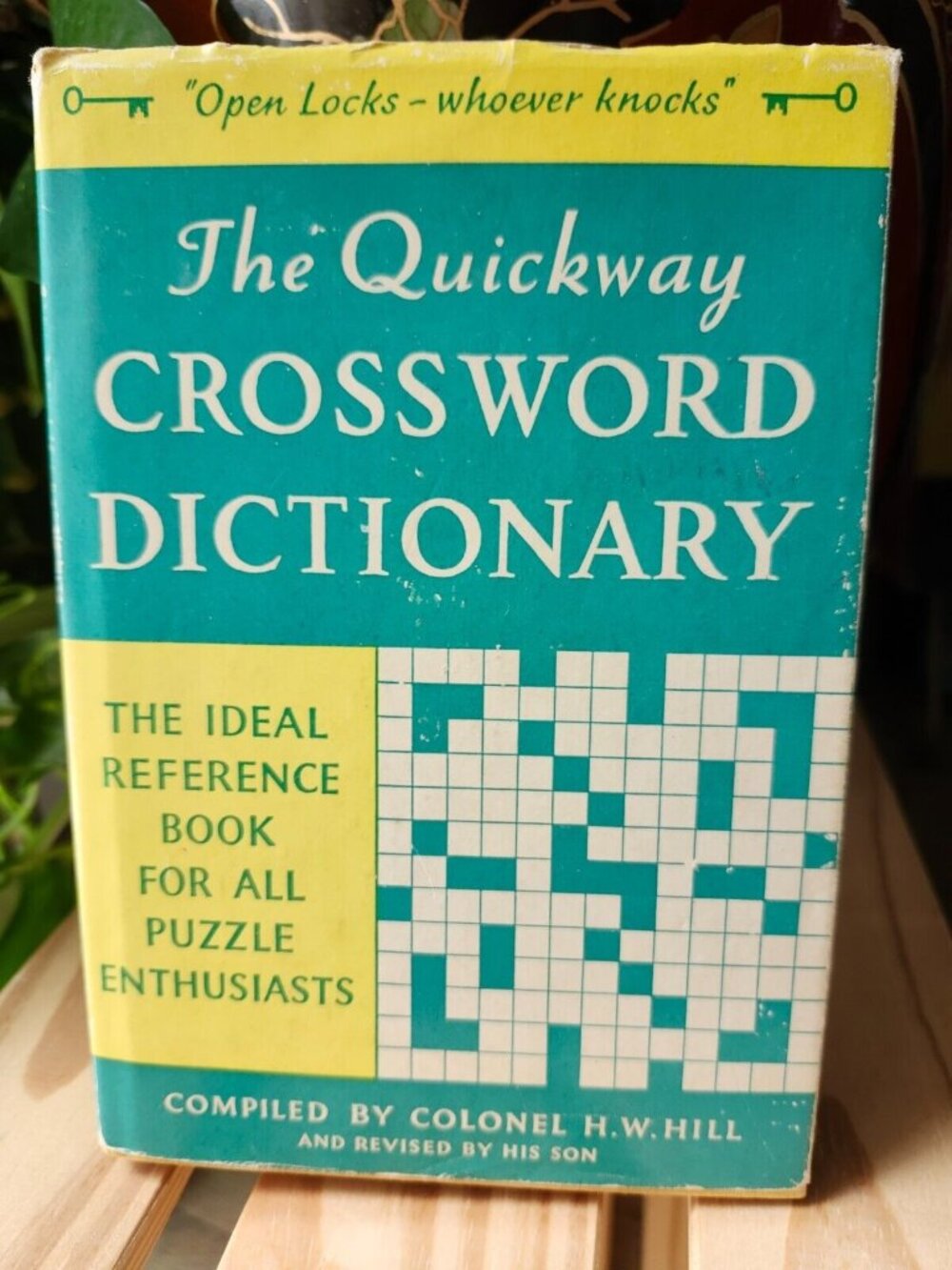 1974 Quickway Crossword Dictionary by H.W. Hill Vintage Hardcover w/ Dust Jacket